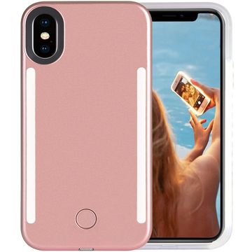 China Custom fashion led flash phone case with selfie light for iPhone ...