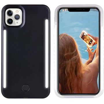 China Custom fashion led flash phone case with selfie light for iPhone ...