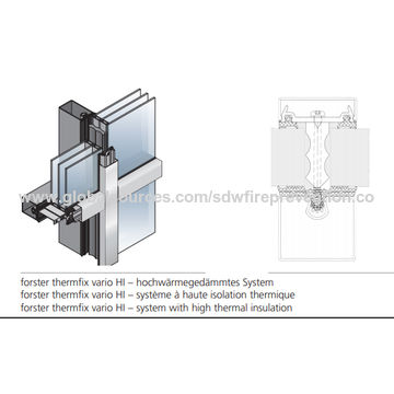 China E30 5mm fire rated glass partition & curtain wall high ...