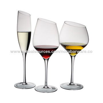 Angled Wine Glass