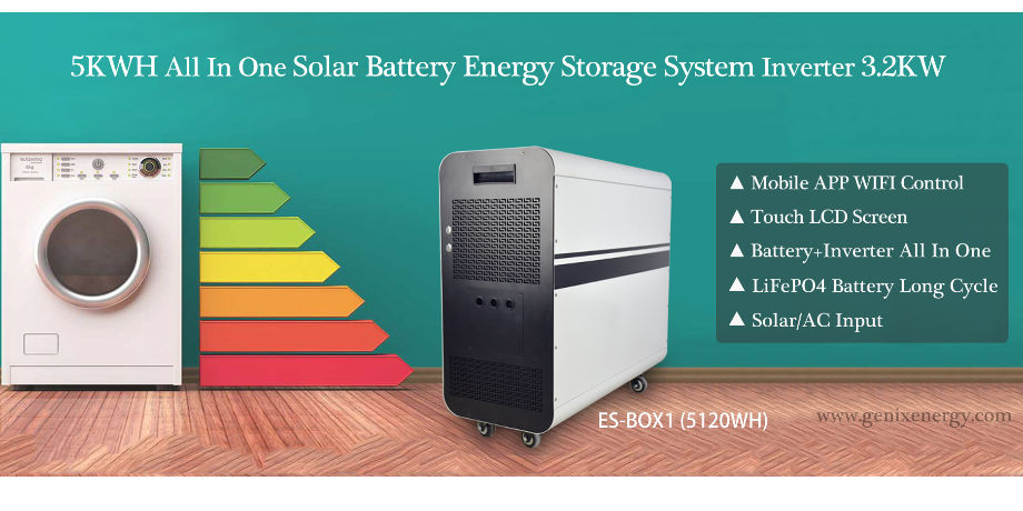 All in one 5kWh LiFePO4 solar power energy home systems with 3.2KW ...