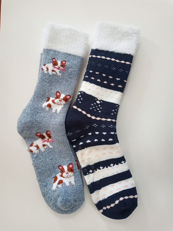 fluffy dog socks