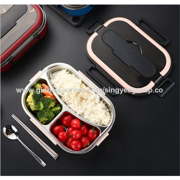 Buy Wholesale China 304 Stainless Steel Insulated Lunch Box Square Student Box  Lunch Box Office Worker Double Fresh-kept & Stainless Steel Insulated Lunch  Box Square at USD 17