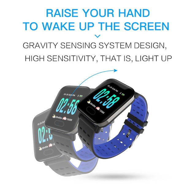 Hong Kong SAR A6 Smart Watch Sport Pedometer Bracelet Blood Pressure