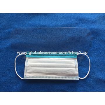 Gesichtsschutzschild, Einweg, aus Vliesstoff und transparentem Glas
