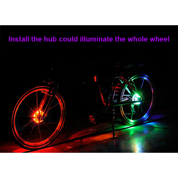 LED rechargeable 8PCS RGB roue de vélo pour la sécurité des feux