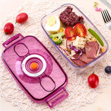 Mini food crisper, rectangular plastic storage box, small lunch box,  kitchen lunch box, refrigerator sealed box