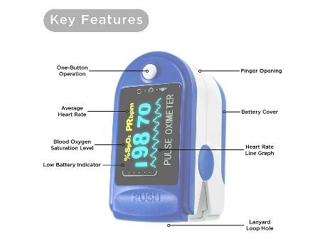 digital watch with oximeter