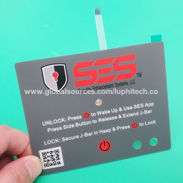 China Customizing Metal Dome Tactile LED Indicator Membrane Switch ...