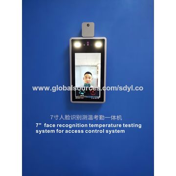 China 7 inch Facial recognition body temperature access control system ...