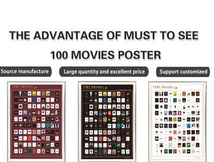 Travel Revealer 100 Movie Scratch Off Poster. Top Films of All Time Bucket  List