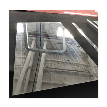Material de vidrio y círculos de uso decorativo espejo de pared de comedor hoja de espejo de plata al por mayor