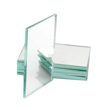 Material de vidrio y círculos de uso decorativo espejo de pared de comedor hoja de espejo de plata al por mayor
