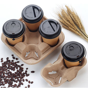 Takeaway Disposable Drink Pulp Mould Biodegradable Paper Coffee