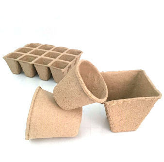 Molded pulp paper biodegradable flower pot OEM Disposable Pulp Paper ...