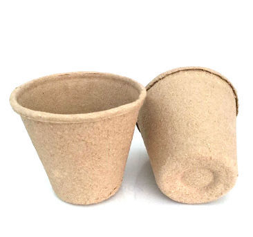 Molded pulp paper biodegradable flower pot OEM Disposable Pulp Paper ...