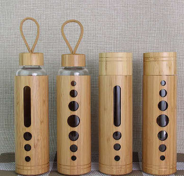 Bamboo & Glass Water Bottle