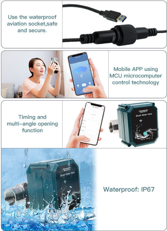 China Tuya Smart Life App Remote Control WiFi Smart Water Valve on ...