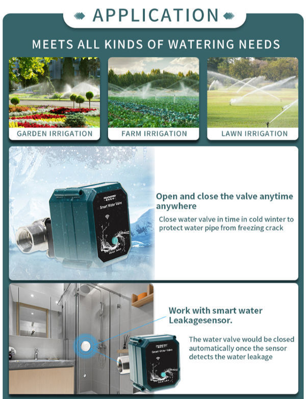 China Tuya Smart Life App Remote Control WiFi Smart Water Valve on ...
