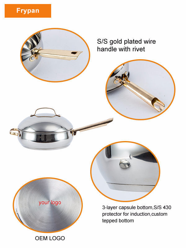 12PCS Stainless Steel Cookware in Set in Apple Shape with Gold Plated  Handle and Knob - China Kitchenware and Stainless Steel Cookware price