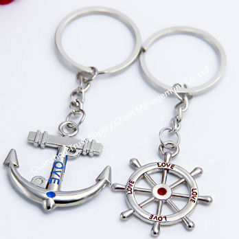 China Rudder Anchor Couple Key Chain On Global Sources Key Chain Schlusselanhanger