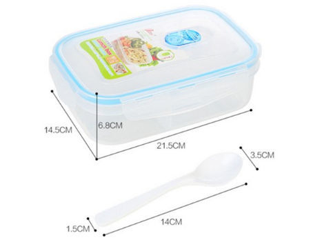 Buy Wholesale China Lunch Boxes With Lids Airtight Leak Proof Clear Plastic  Reusable Food Storage Containers & Lunch Box at USD 0.89