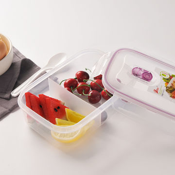 Buy Wholesale China Lunch Boxes With Lids Airtight Leak Proof Clear Plastic  Reusable Food Storage Containers & Lunch Box at USD 0.89