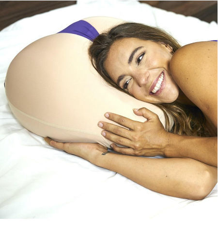  The ODB Buttress Pillow: Soft, Comfortable, Functional for  Back, Stomach and Side Sleepers, Loungers and Helps Relieve Anxiety Made of  100% Natural Latex Foam (Aqua) : Home & Kitchen
