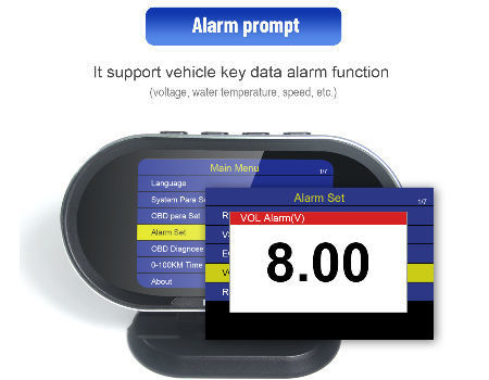 Konnwei Kw206 Obd2 Computer di bordo Auto Auto Digital Computer Display Obd  2 Scanner Consumo di carburante Indicatore della temperatura dell'acqua