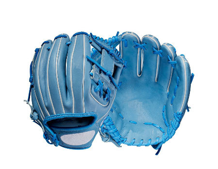 Source Baby Blue Premium KIP Leather Baseball training Glove with