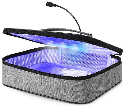 Foldable UV LED Sterilizer Bag with 6 Lamp Beads & Bracket for Household Items,Toys, Phone, etc. supplier