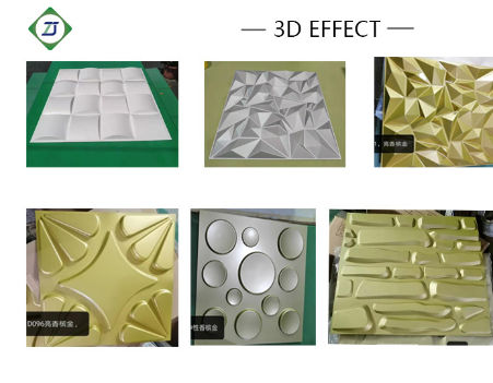 China Fashion design 3d decorative board interior wall panelling pvc ...