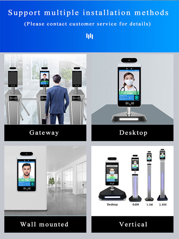 BGC- 8 inch indoor Android system face recognition attendance machine ...