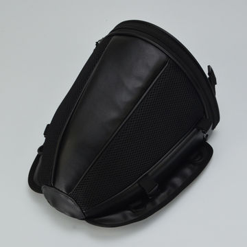 Waterproof Leather Motorcycle Rear Tail Seat Back Bag Tool Luggage Storage  Pack