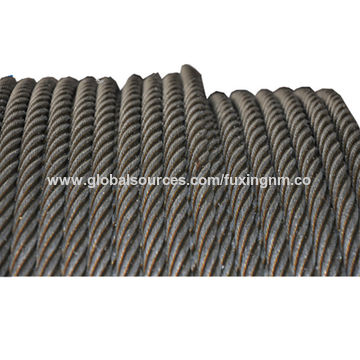 Zs Rope Lay China Ungalvanized Elevator Wire Rope ZS Lay With Diameter 8mm , 8x19W ...