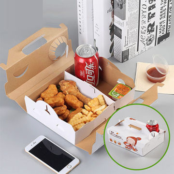 Source Wholesale Take Out French Fries Fried Chicken Packaging Food Box  Custom Logo Printed Disposable KFC Takeaway Fast Food Box on m.