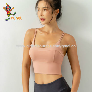  Sports Bra for Women Criss-Cross Back Strappy Yoga