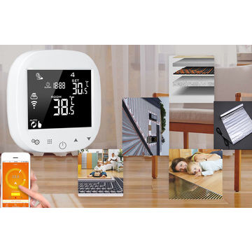 Thermostat Intelligent WiFi Programmable Contrôleur de Température Compatible avec Alexa Google Home
