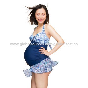 Women's Maternity Swimwear ,maternity Swim Dress Suit , Swimsuit ,recycle  Material , Curve Bikini - Expore China Wholesale Maternity Wear and Maternity  Swimsuit, Maternity Swim, Maternity Wear
