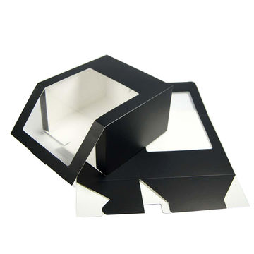 China Custom Color Clear PVC Window Paper Cardboard Hat Gift Box ...