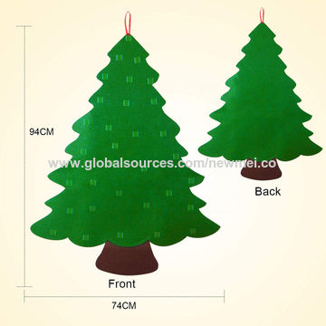 Sistema del árbol de la pared de la Navidad del fieltro de DIY, regalos de Navidad para las decoraciones del tapiz de la Navidad del Año Nuevo de los niños