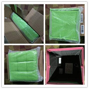 Venta al por mayor, silla de PU colorida, taburete plegable de cuero de los otomanos