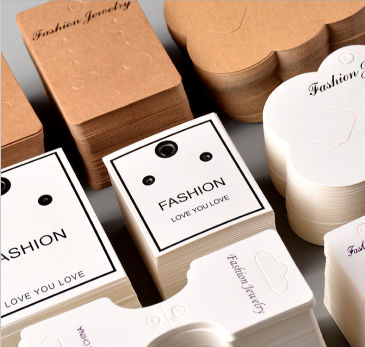 Buy China Wholesale Embossed Debossing Logo Paper Jewelry Cards