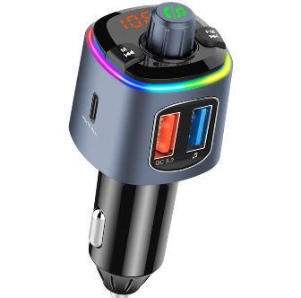 China Cigarette Lighter Adapter Bluetooth Fm Transmitter Car Charger With Pd18 Watt Rgb Breathing Light On Global Sources