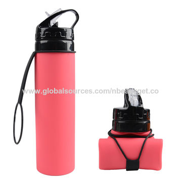 Portable Reusable Collapsible Water Bottle With Durable & Leak-proof  Silicone Cup Holder,For Travel For Outdoor For Camping For Hiking Travel  Accessories Water Bottle Bag for Drink Bottle Water Bottle Holder