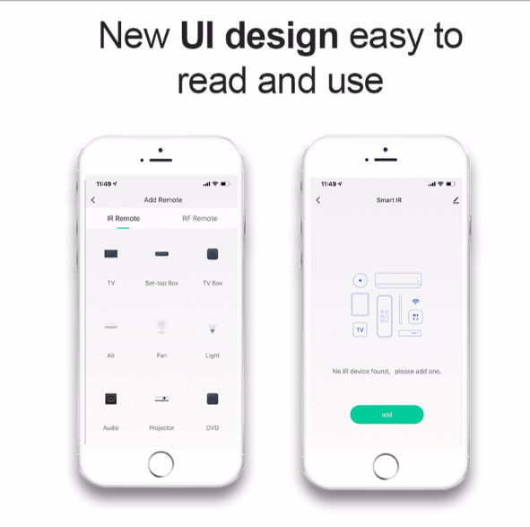 2020 RF Learning IR Blaster with cable mobile phone remote control
