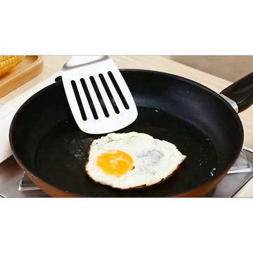 Silicone Slotted Turner Spatula Fried Shovel Egg Fish Frying Pan