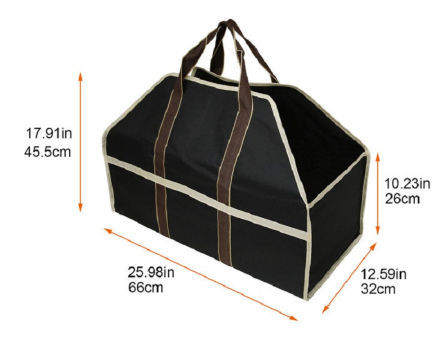 Details about   Firewood Log Carrier Self Standing Heavy Duty Durable Tote Bag For Wood 