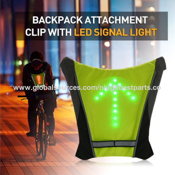 Gilet LED Clignotants 4 signaux de circulation pour Cycliste et