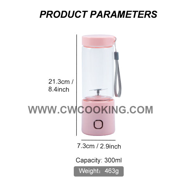 Electric Juicer Portable Blender Cup Automatic Mini Blenders Usb  Rechargeable Press Fruits Smoothie Juicers Cup for Outdoor-1PC